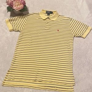 POLO BY RALPH LAUREN Size S Yellow & Navy Polo